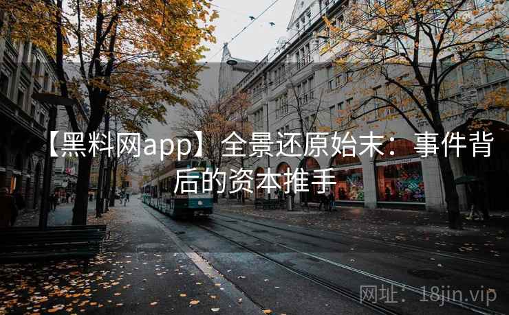 【黑料网app】全景还原始末:事件背后的资本推手 【黑料网app】全景还原始末:事件背后的资本推手
